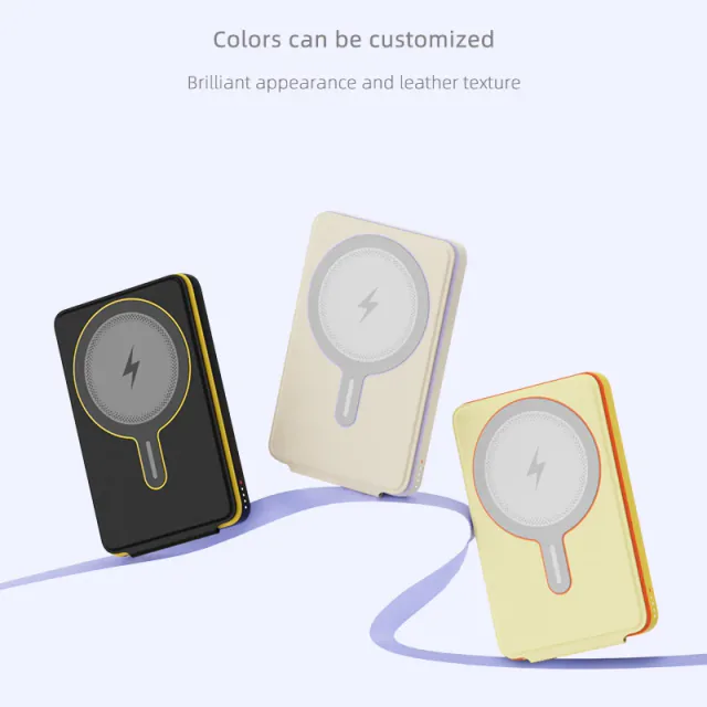 T10C - Folding Holder Ultrathin Portable Magnetic Wireless Power Bank