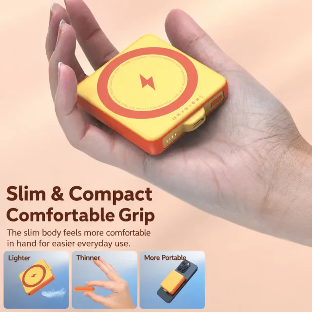 T16 - 7.5W Mini Magnetic Wireless Power Bank