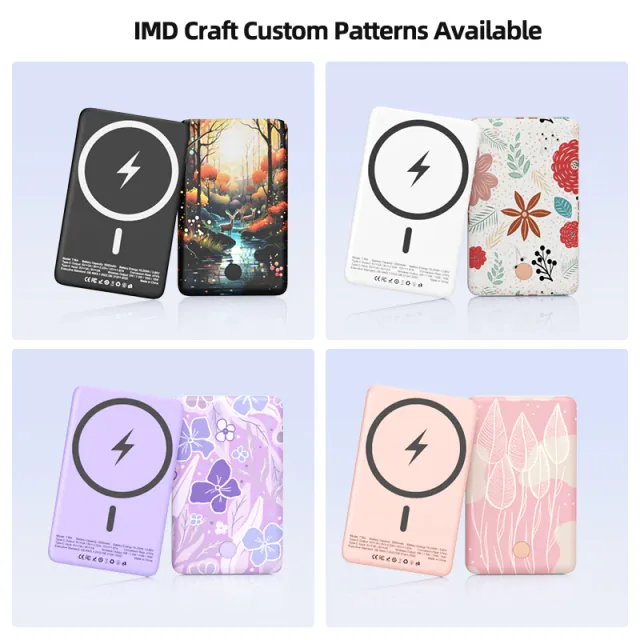 T18A - IMD Pattern Ultra-thin Magnetic Wireless Power Bank