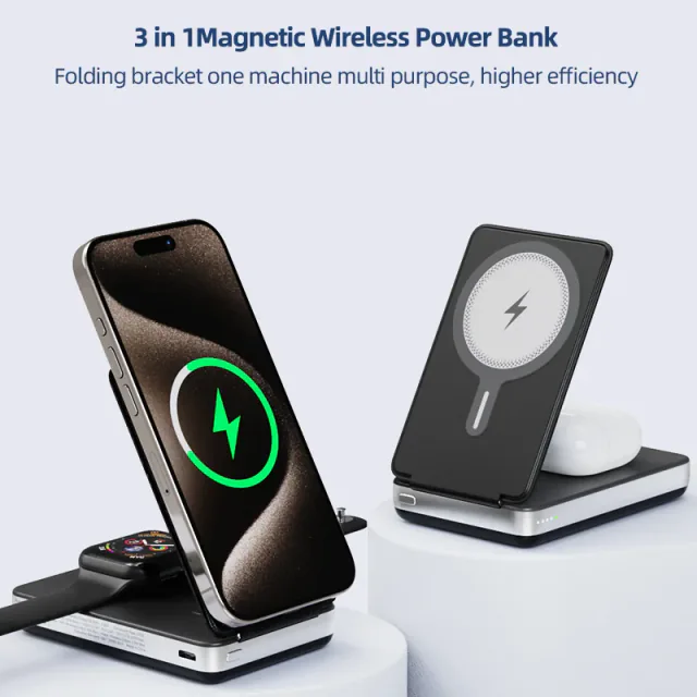 T7 - Multifunction 3-in-1 MagSafe Power Bank