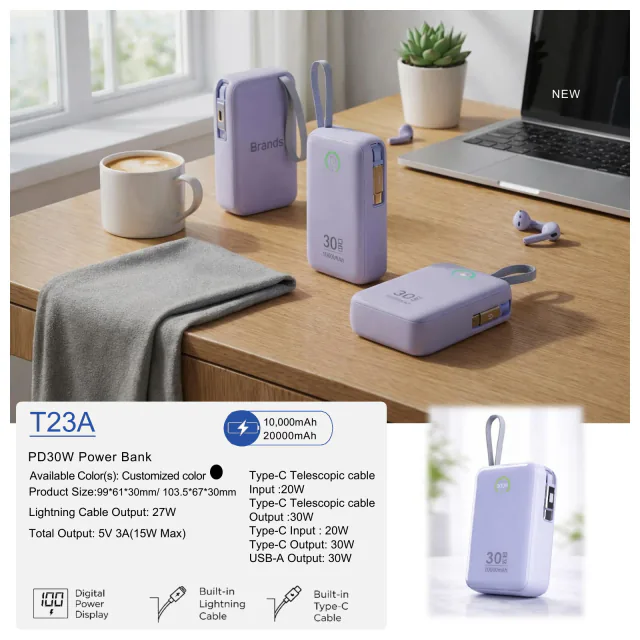 T23A - PD30W Power Bank